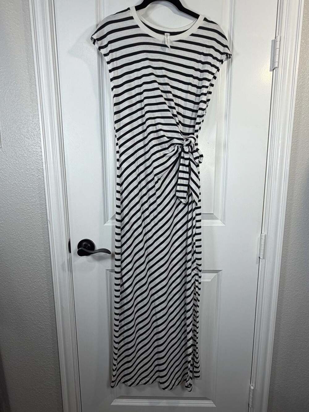 Daily Practice by Anthropologie Striped Side-Tie Maxi Dress, Size S